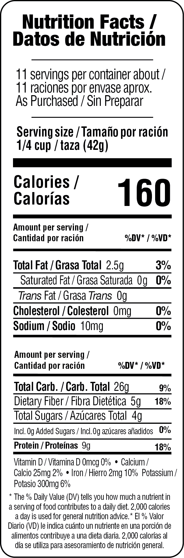 Declaración Nutrimental