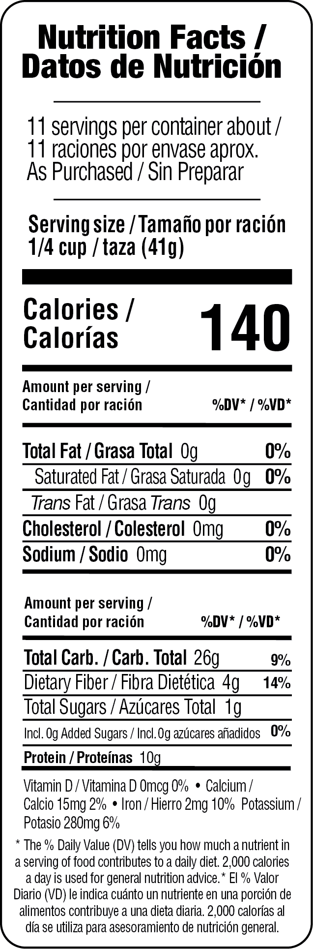 Declaración Nutrimental